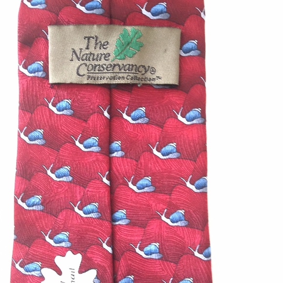 Nature Conservancy Maroon Giant Land Snails Tie - Picture 6 of 8